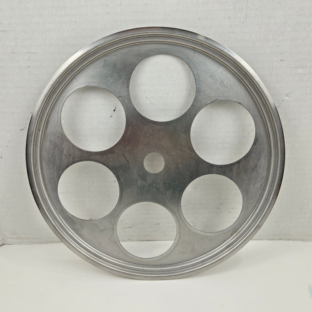 Vtg 10" Stainless Steel 6 Hole Egg Poacher Insert Tray Replacement NO CUPS